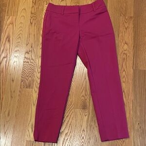White House/Black Market Women's Fuchsia Tailored Ankle Pants size 2 (f)
